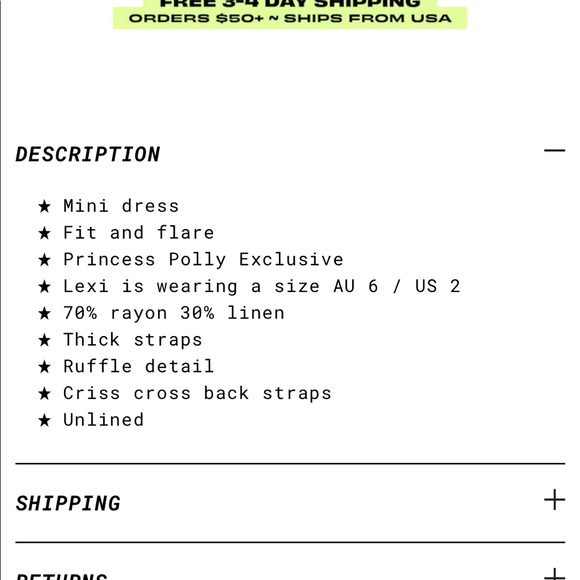 Princess Polly Keesha Mini Dress White NWOT - Picture 7 of 12